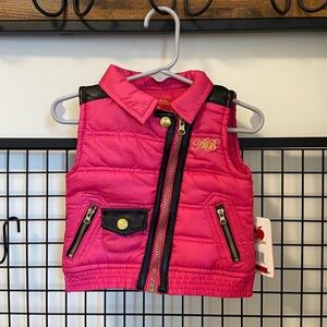 NWT | Apple Bottoms baby girl’s puffer vest — 6-9 months